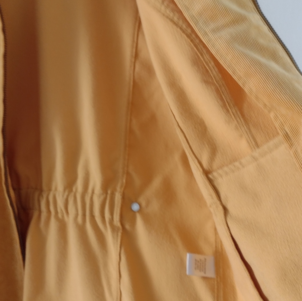 Christopher & banks petite medium m/p sunflower yellow zip corduroy jack… - Picture 7 of 11